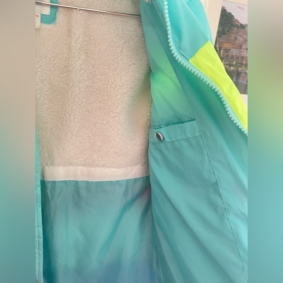 Girls cat & Jack XL colorblock thick winter jacket 14-16 warm excellent - Picture 5 of 8